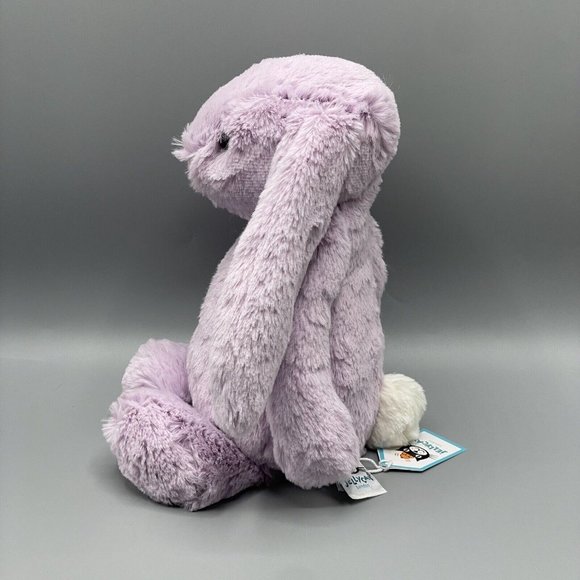 Jellycat Medium Bashful Lilac Purple Bunny 12" Inch NEW - Picture 2 of 7
